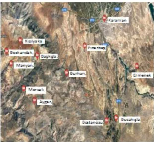 Fig. 1. Map of sampling locations  2.2. Methods