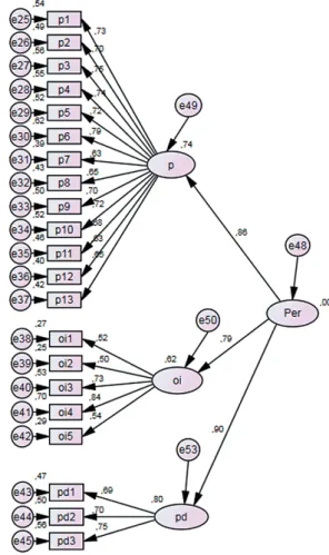 Figure 1 Path diagram related to PIS