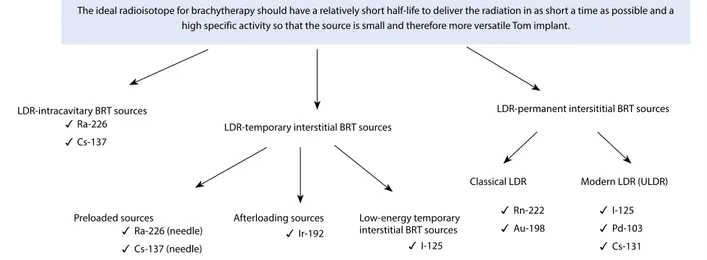 Fig. 1.  The sources that are used in low-dose rate (LDR) brachytherapy.