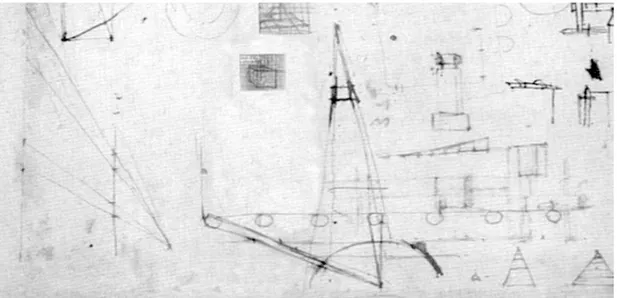 Şekil 1.2: Leonardo da Vinci’nin mimari taslak planından bir ayrıntı (Duddy 2008, Fig