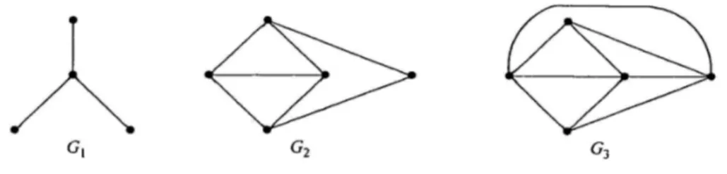 Şekil 1.6. Üç bileşenli bağlantısız graf (Balakrishnan ve Ranganathan, 1999) 