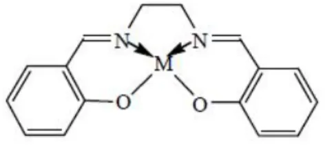 Şekil 1. 5. Salen ligandı metal kompleksinin genel gösterimi. 