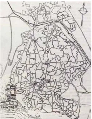 Şekil 1.11Urfa kentine ait sokak dokusu (Cezar, 1985) 