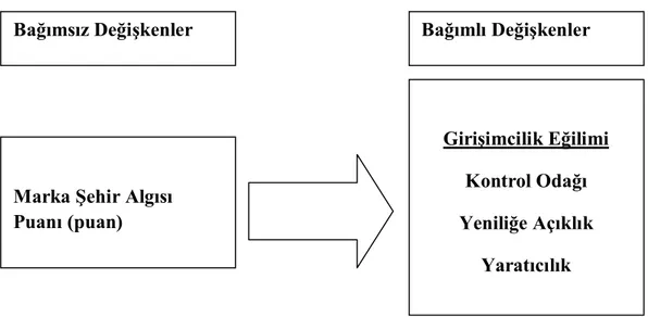 Şekil 2:  Araştırmanın Değişkenleri 