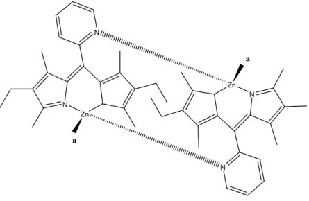 Şekil 1.4.  Elde edilen ilk floresan özellikli dipirin kompleksi 