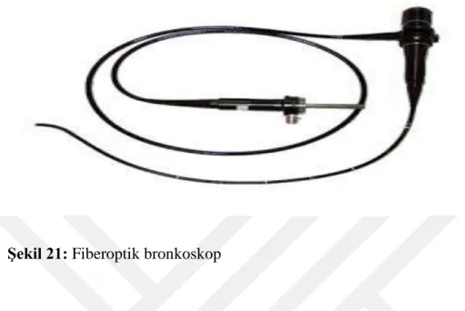 Şekil 21: Fiberoptik bronkoskop 