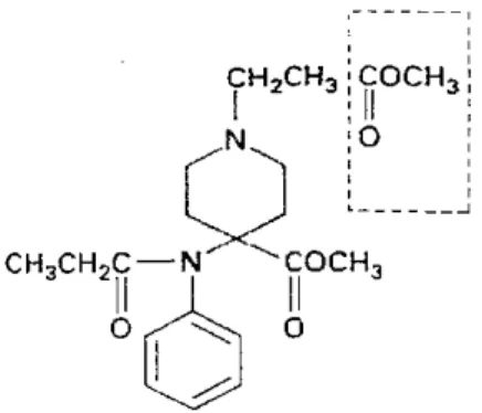 Şekil 1 .Remifentanil kimyasal yapısı 