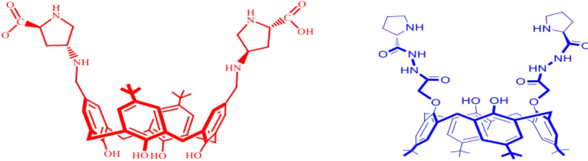Şekil 1.22. L-prolin türevli kaliks[4]arenin organokatalizör olarak kullanılması   