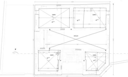 Figure 2: İbrahim Kaya Mansion  Basement Floor Plan-Surveying  Project (Karadayı Yenice, T.,  Dülgerler, O.N., 2007) 