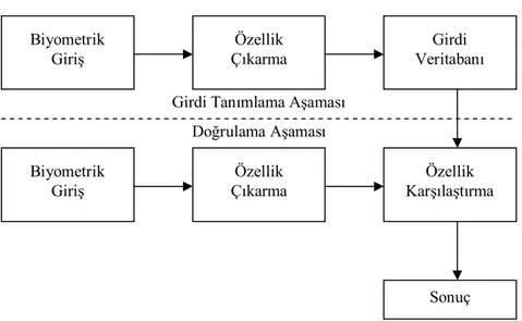 Şekil 5.3.Biyometrik doğrulama blok diyagramı 