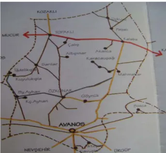 Şekil No-4: Avanos ilçesi haritası 17