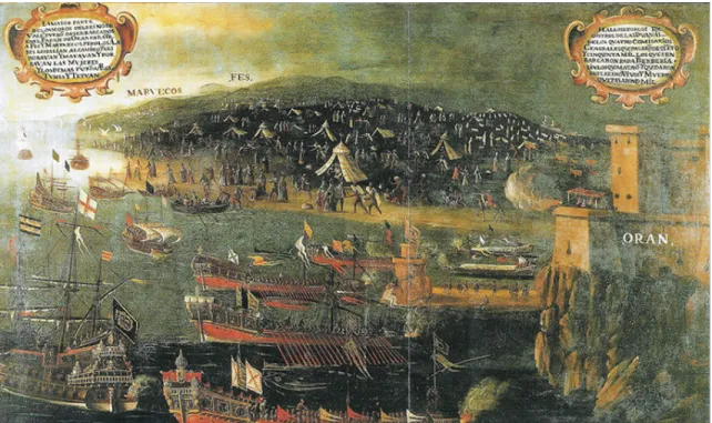 Şekil 5: Vincente Mostre’nin Oran’a Varış tablosu: Oran Limanı. 61