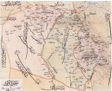 ġekil 3.4.a. Osmanlı dönemi Musul vilayeti (20. yüzyılın baĢları) 