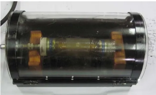 Şekil 6.12 İç basınç test aparatı yerleştirilmiş deney numunesi ve muhafaza kabini 