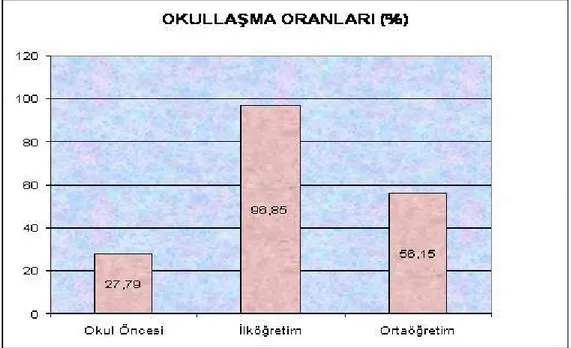 Tablo 4. Konya İli Okullaşma Oranları 