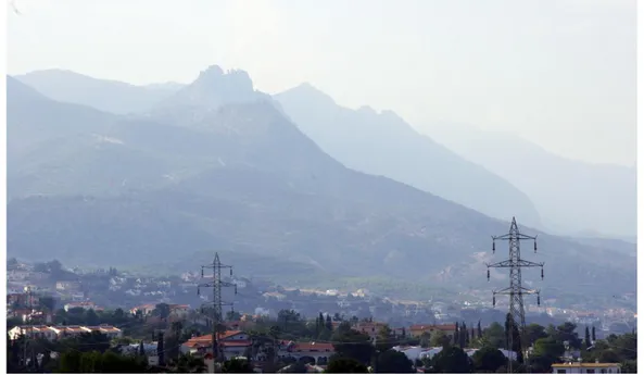 Figür 1: Girne Dağları‟nın Kuzey Kesimleri 