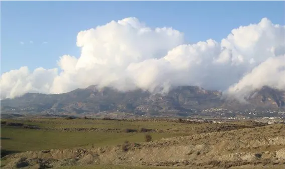 Figür 7: Girne Dağları‟nın Mesarya‟ya Bakan Güney Kesimleri 