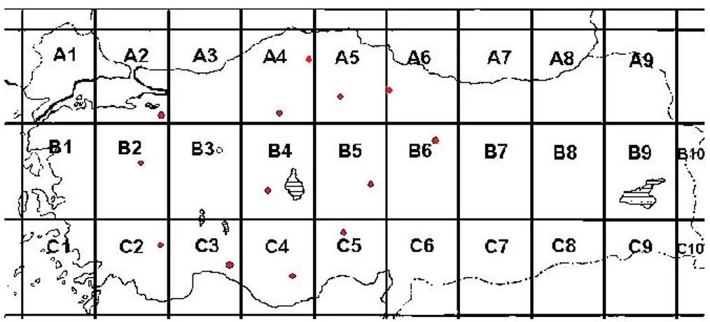 ġekil 2.4.6.3. B. sulphureum Boiss. &amp; Bal.’un Türkiye’deki dağılımı 