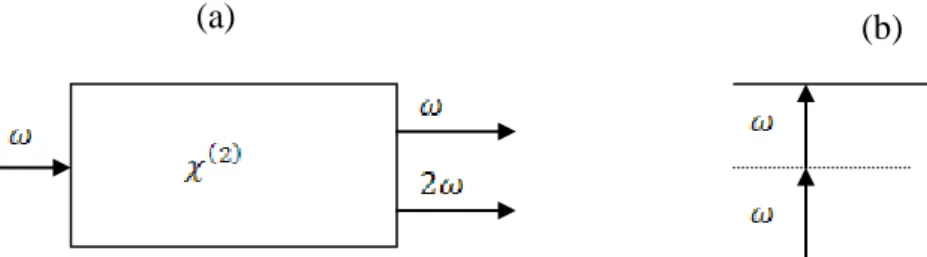 ġekil 2.1. (a)Ġkinci-harmonik türetimin geometrisi  