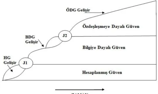 Şekil 2.1: Güven Gelişim Aşamaları 