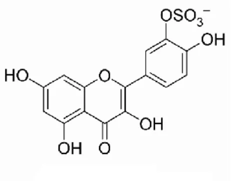 Şekil 1.9. Kuersetin 3‟-O-sülfat  