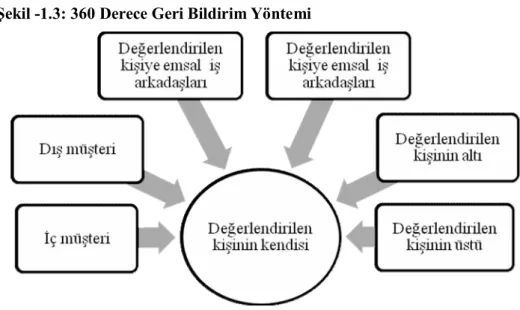 Şekil -1.3: 360 Derece Geri Bildirim Yöntemi 