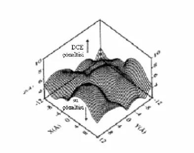 Şekil 1.7 1,2-dikloretan ile temasta olan su yüzeyinin simülasyonu 