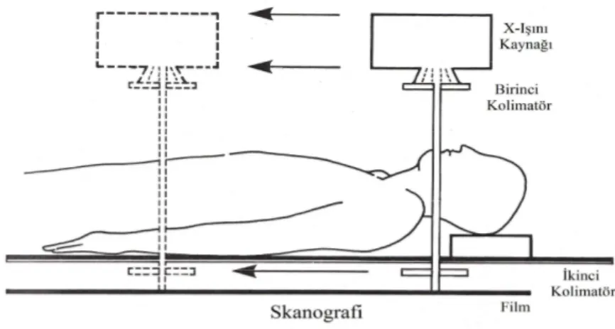 Şekil 1.5. Skanografi prensibinin şematik görünümü (Langland ve ark 1989). 