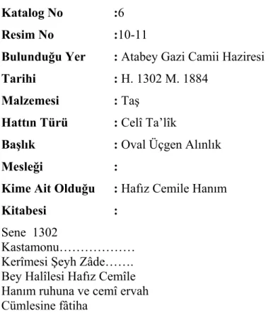 Şekil olarak mezar pehle mezar tipindedir. Çizim 17’deki gibi.  