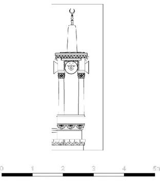 ġekil 4.26  Halil Ağa Camii, KöĢk Minare   (Y.Mimar E.Altundağ-Mimar B.Yiğit) 