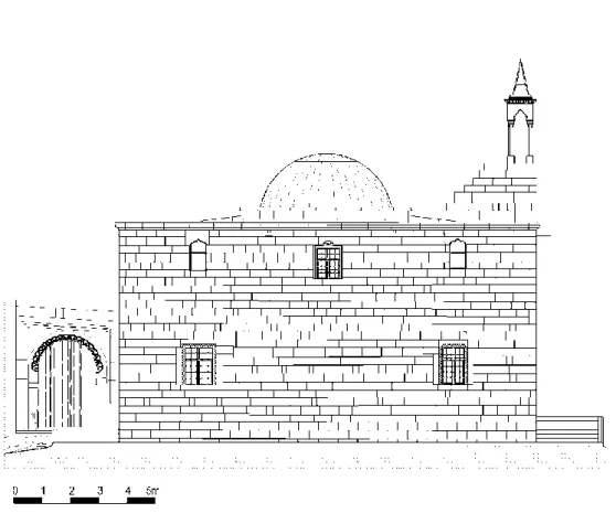 ġekil 4.46  Abdioğlu Camii, Güney Cephesi  (Y.Mimar Ö.Barut) 