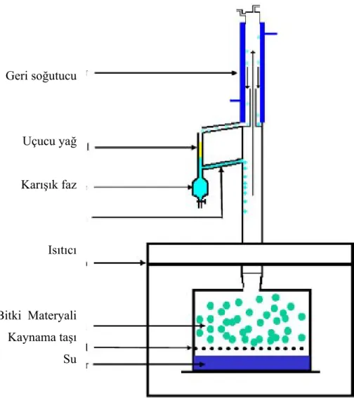 Şekil 3: Su Buharı Distilasyonu Sistemi