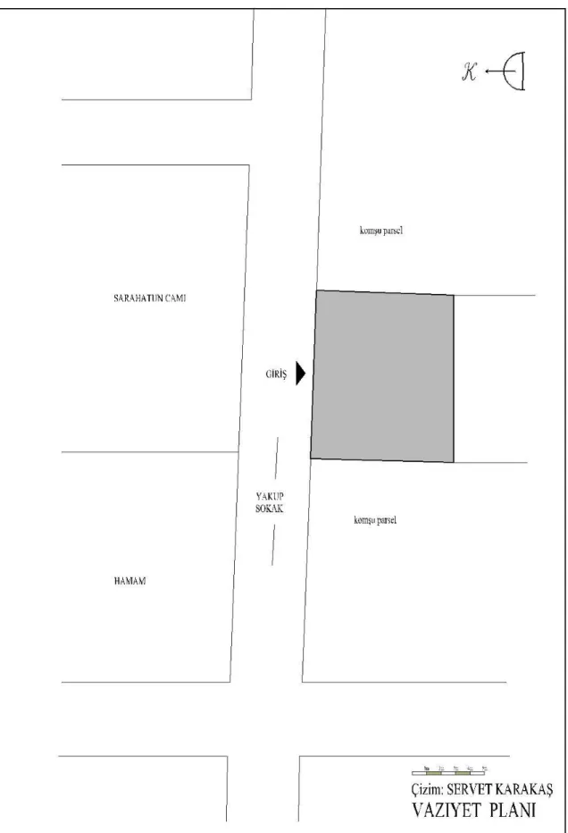 ġekil 17.  Sarahatun Evi (Vaziyet Planı) 