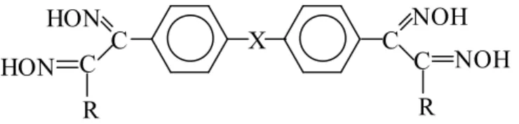 Şekil 1.12 Tetraoksimlerin genel yapısı 