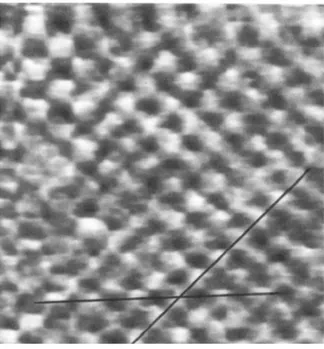 Şekil 2.2.  5,11,17,23,29,35-hekza-tert-bütil-37,38,39,40,41,- 42-hekzakishidroksikaliks[6]aren  maddesine ait AFM görüntüsü 