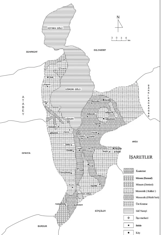 Şekil : 2.1. Araştırma Sahasının Jeoloji Haritası 14