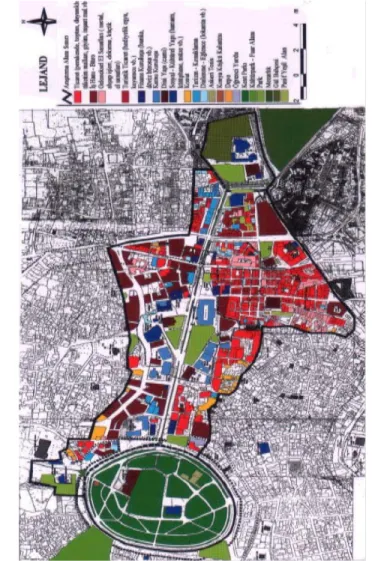 Şekil 6.2, Konya tarihi kent merkezi arazi kullanımı  (Ter ve Özbek 2005). 