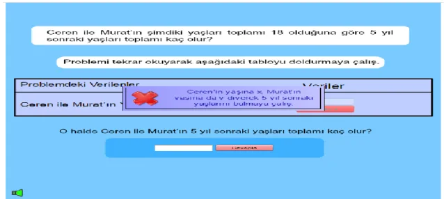 ġekil 3.14. Problem 22'nin "e 3 " ekran görüntüsü 