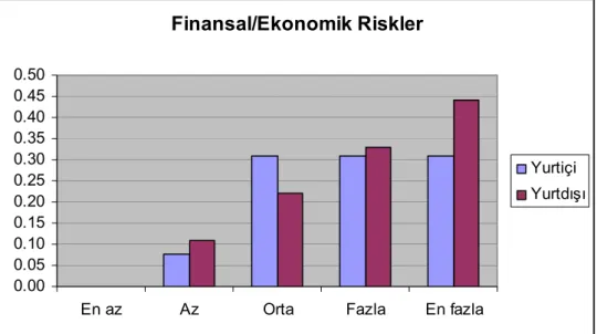 Şekil 6. Finansal/Ekonomik riskler ile karşılaşma sıklığı 
