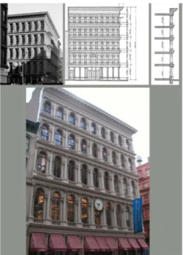 Şekil 2.2. New York, Fifth Avenue Houghwout çok katlı mağaza, 1857 (Chirsanov T.,2008)