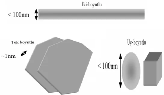 Şekil 1.2. Nano boyuta sahip dolgu maddelerinin şematik gösterimi (Ajagan ve ark, 2003) 