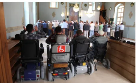 Figure  5.  Hacı  Hasan  Mosque  interior  space  for  wheelchair  users.