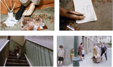 Figure 5. Christy writes and paints  by using his left foot. 
