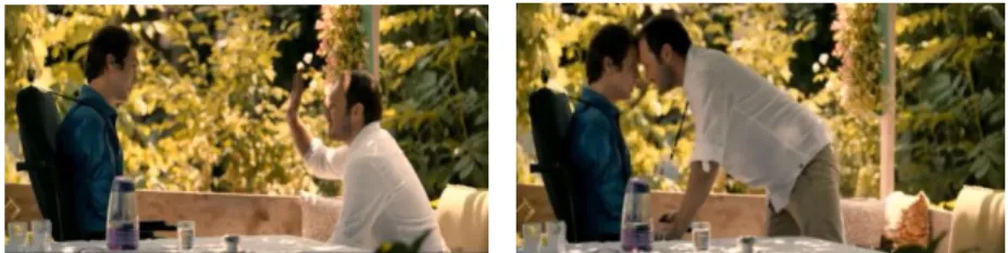 Figure 1. The time when İhsan and  Temmuz  want  to  make  a  “give  me  five” movement
