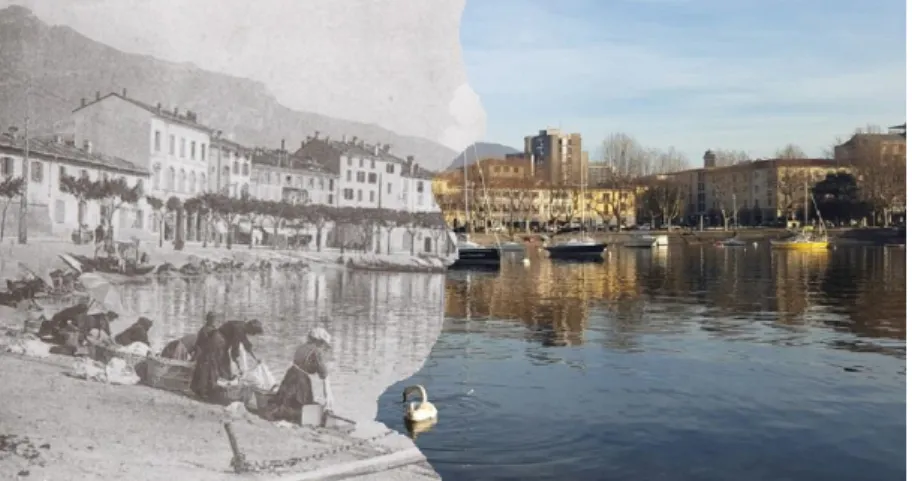 Figure  8:  Old  vs  New  Lecco  Lake  Side:.Historical.values.and 