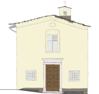 Figure 5.  North-West elevation: an  example  of  surface  mapping  of  materials 