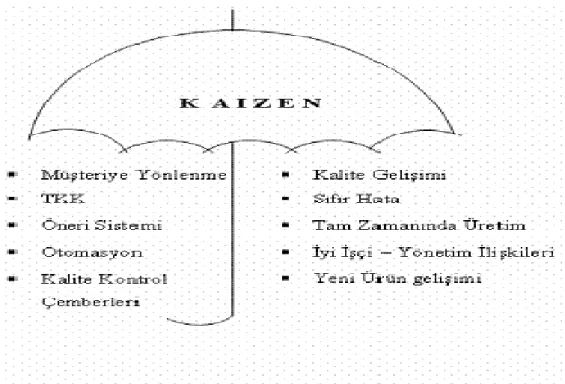 Şekil 6. Kaizen Şemsiyesi 