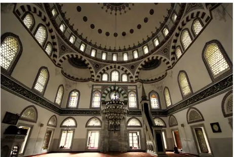 Figure 5. Photo of the interior of the  Pertev  Pasha  Mosque  by  Chiara  Cusolito 
