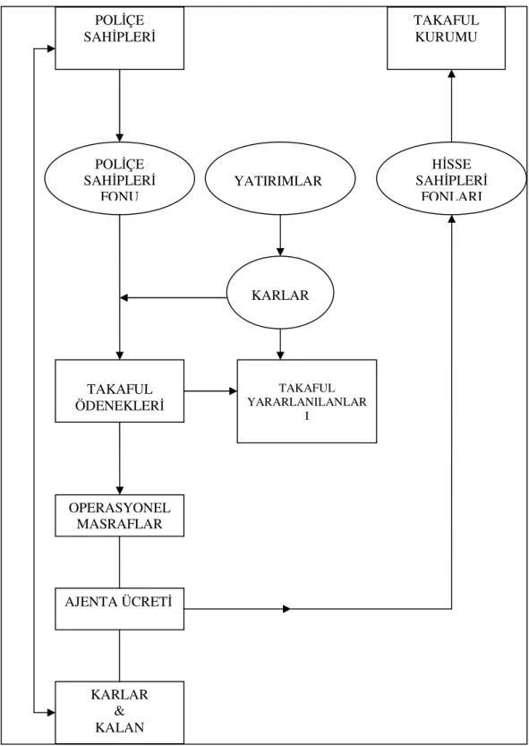 Şekil 5. Vekale Tabanlı Takaful 