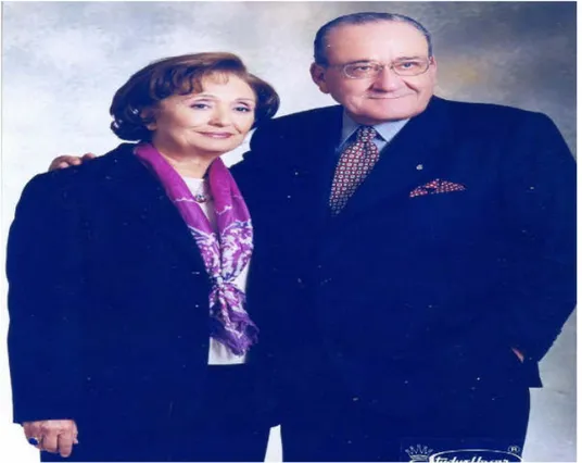 Şekil 13 - Eşi Cevdet Dayıoğlu ile birlikte 